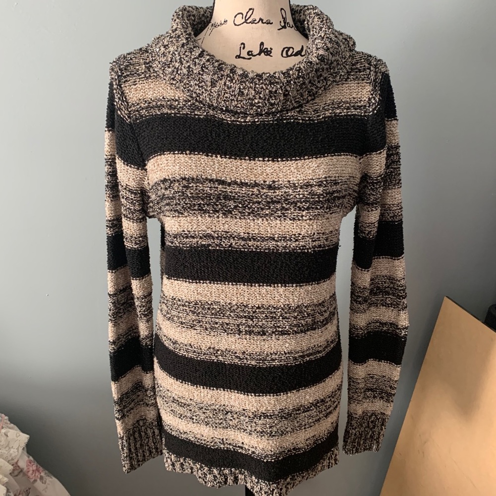 Canyon River Blues Knit Sweater Stripes large